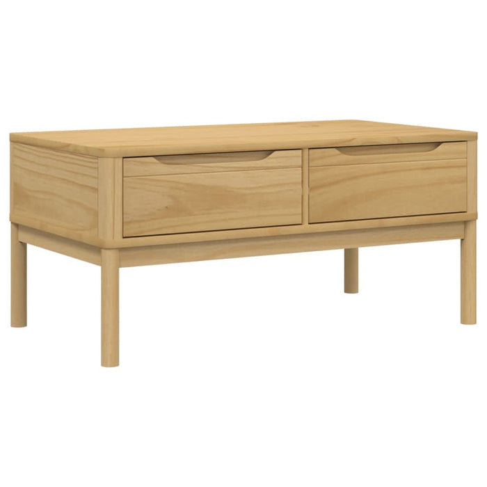 Măsuță cafea "FLORO", maro ceruit 99x55,5x45 cm lemn masiv pin - WALTI WALTI