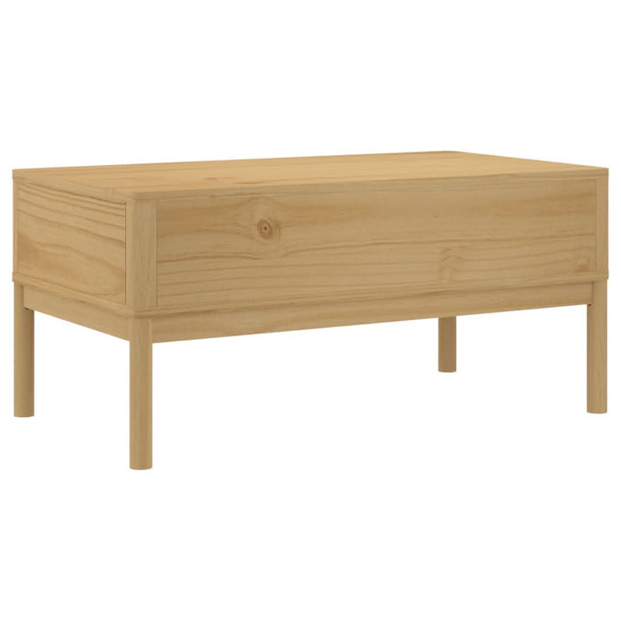 Măsuță cafea "FLORO", maro ceruit 99x55,5x45 cm lemn masiv pin - WALTI WALTI