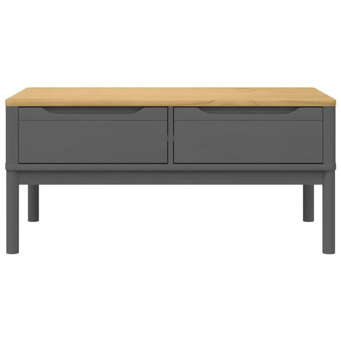 Măsuță cafea "FLORO", gri, 99x55,5x45 cm lemn masiv pin - WALTI WALTI