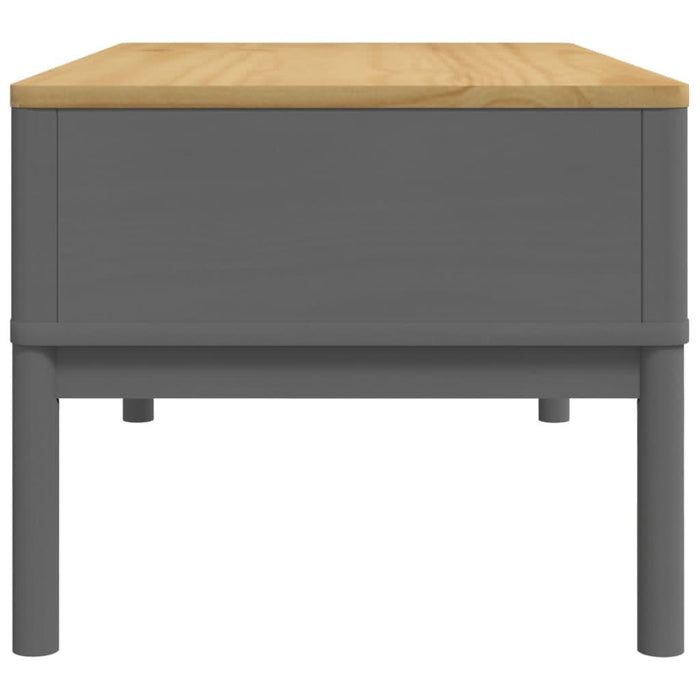 Măsuță cafea "FLORO", gri, 99x55,5x45 cm lemn masiv pin - WALTI WALTI