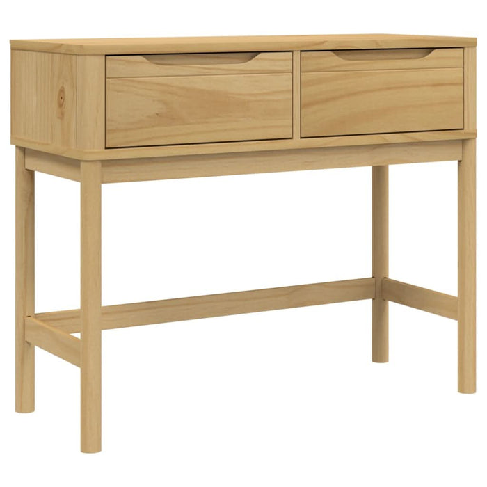 Măsuță consolă FLORO maro ceară 89,5x36,5x73 cm lemn masiv pin - WALTI WALTI