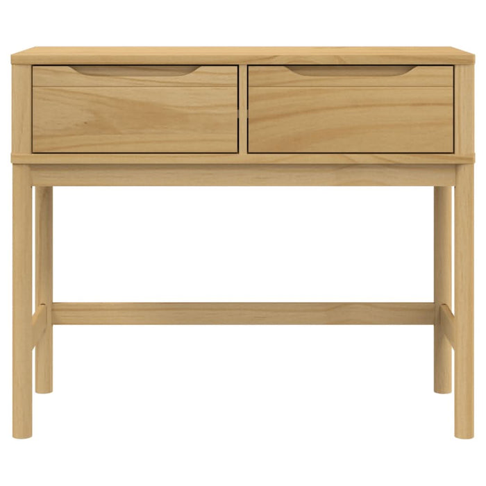 Măsuță consolă FLORO maro ceară 89,5x36,5x73 cm lemn masiv pin - WALTI WALTI