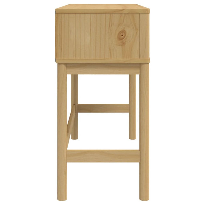 Măsuță consolă FLORO maro ceară 89,5x36,5x73 cm lemn masiv pin - WALTI WALTI
