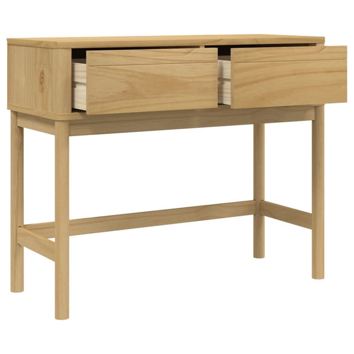Măsuță consolă FLORO maro ceară 89,5x36,5x73 cm lemn masiv pin - WALTI WALTI