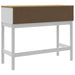 Măsuță consolă FLORO alb 89,5x36,5x73 cm lemn masiv de pin - WALTI WALTI
