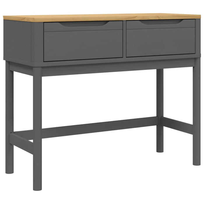 Măsuță consolă FLORO, gri, 89,5x36,5x73 cm, lemn masiv de pin WALTI