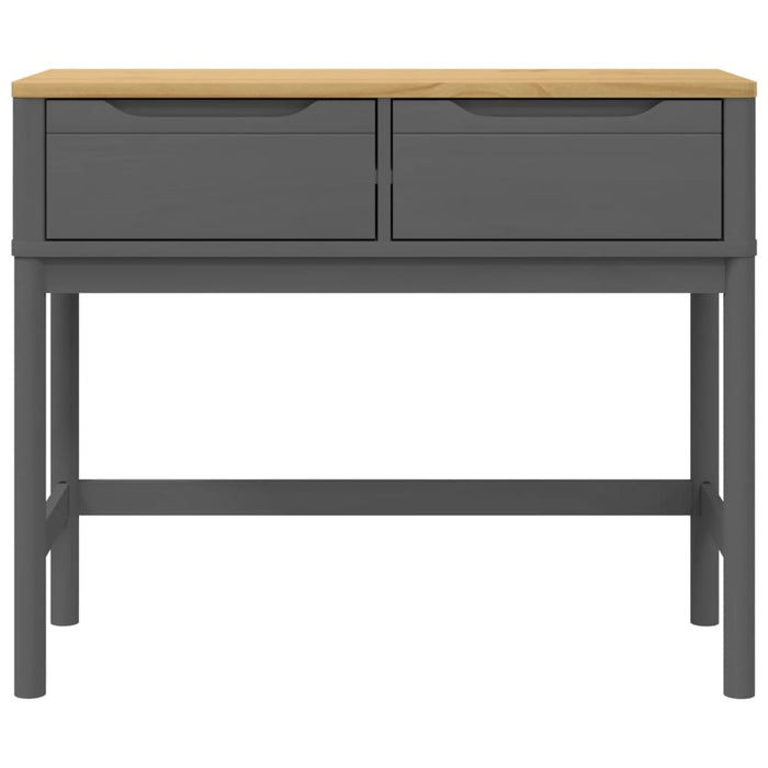 Măsuță consolă FLORO, gri, 89,5x36,5x73 cm, lemn masiv de pin WALTI