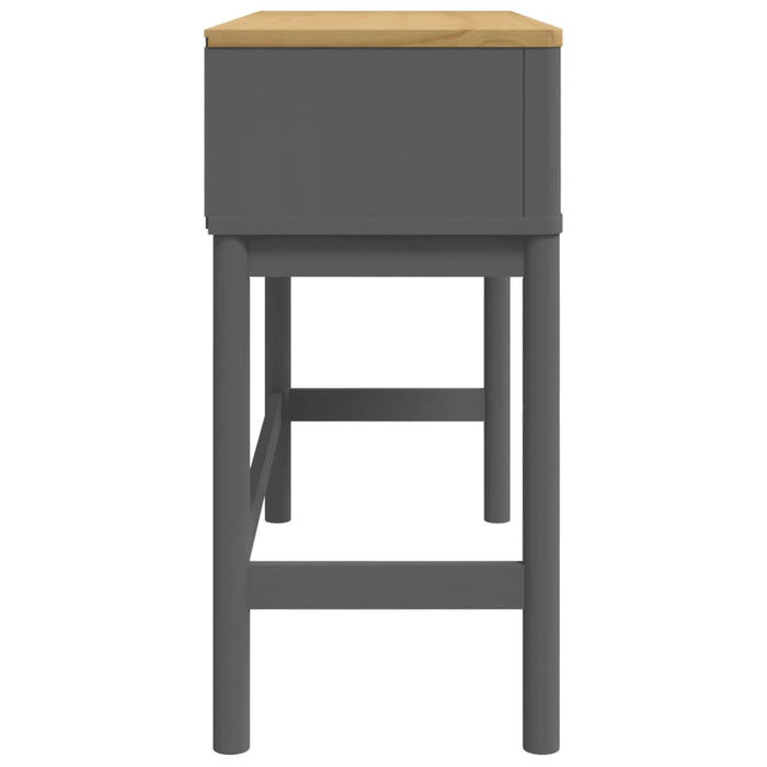 Măsuță consolă FLORO, gri, 89,5x36,5x73 cm, lemn masiv de pin WALTI