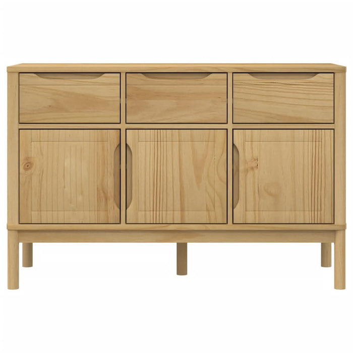 Dulap FLORO, maro ceară, 114x43x74 cm, lemn masiv pin - WALTI WALTI