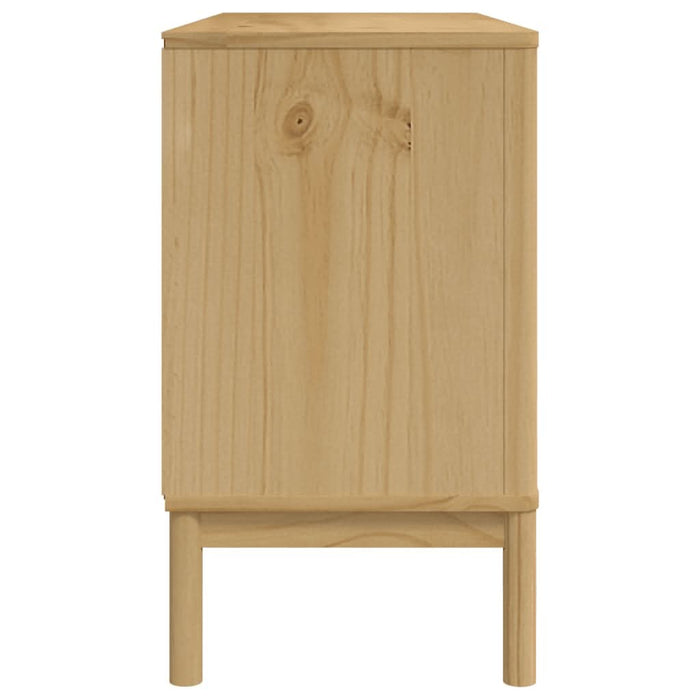 Dulap FLORO, maro ceară, 114x43x74 cm, lemn masiv pin - WALTI WALTI
