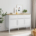 Dulap FLORO, alb, 114x43x74 cm, lemn masiv de pin - WALTI WALTI