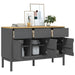 Dulap FLORO, gri, 114x43x74 cm, lemn masiv de pin - WALTI WALTI