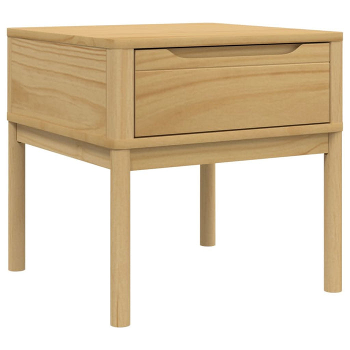 Măsuță de veioză FLORO maro ceară 55x55x54 cm lemn masiv pin - WALTI WALTI