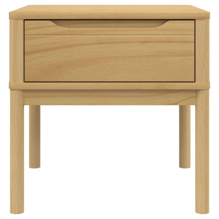 Măsuță de veioză FLORO maro ceară 55x55x54 cm lemn masiv pin - WALTI WALTI