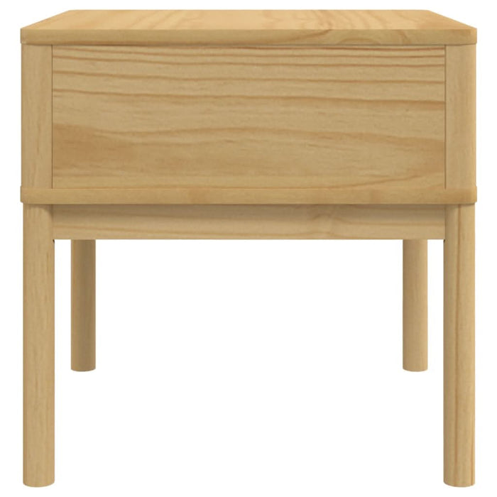Măsuță de veioză FLORO maro ceară 55x55x54 cm lemn masiv pin - WALTI WALTI