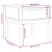 Măsuță de veioză FLORO alb 55x55x54 cm lemn masiv pin - WALTI WALTI