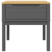 Măsuță de veioză FLORO gri 55x55x54 cm lemn masiv pin - WALTI WALTI