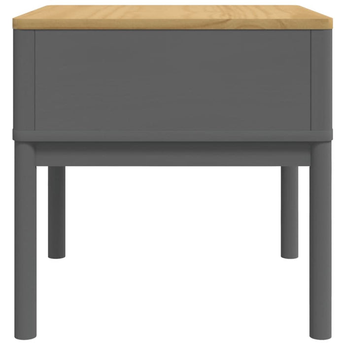 Măsuță de veioză FLORO gri 55x55x54 cm lemn masiv pin - WALTI WALTI