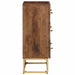 Dulap cu sertare 55x30x76 cm, lemn masiv de mango și fier - WALTI WALTI