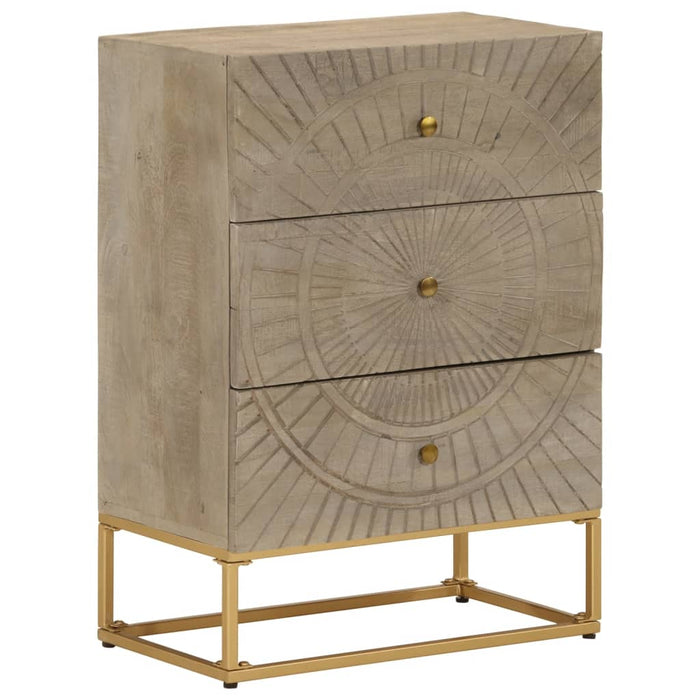 Dulap cu sertare 55x30x76 cm, lemn masiv de mango și fier WALTI