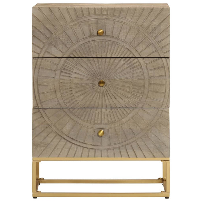 Dulap cu sertare 55x30x76 cm, lemn masiv de mango și fier WALTI