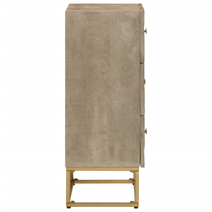 Dulap cu sertare 55x30x76 cm, lemn masiv de mango și fier WALTI