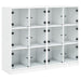Bibliotecă cu uși, alb, 136x37x109 cm, lemn prelucrat - WALTI WALTI