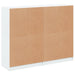 Bibliotecă cu uși, alb, 136x37x109 cm, lemn prelucrat - WALTI WALTI