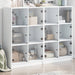 Bibliotecă cu uși, alb, 136x37x109 cm, lemn prelucrat - WALTI WALTI
