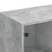 Bibliotecă cu uși, gri beton, 136x37x109 cm, lemn compozit - WALTI WALTI