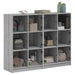Bibliotecă cu uși gri sonoma 136x37x109 cm lemn compozit - WALTI WALTI