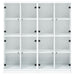 Bibliotecă cu uși, alb, 136x37x142 cm, lemn prelucrat - WALTI WALTI