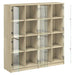 Bibliotecă cu uși stejar sonoma 136x37x142 cm lemn compozit - WALTI WALTI