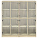 Bibliotecă cu uși stejar sonoma 136x37x142 cm lemn compozit - WALTI WALTI