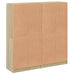 Bibliotecă cu uși stejar sonoma 136x37x142 cm lemn compozit - WALTI WALTI
