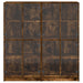 Bibliotecă cu uși stejar fumuriu 136x37x142 cm lemn compozit - WALTI WALTI