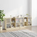 Bibliotecă cu uși stejar sonoma 204x37x75 cm lemn compozit - WALTI WALTI