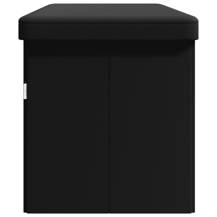 Bancă de depozitare, negru, PVC WALTI