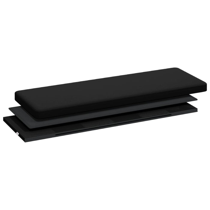 Bancă de depozitare, negru, PVC WALTI