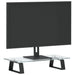 Suport de monitor, negru, 40x20x8 cm, sticlă securizată/ metal - WALTI WALTI