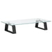 Suport de monitor, negru, 40x20x8 cm, sticlă securizată/ metal - WALTI WALTI