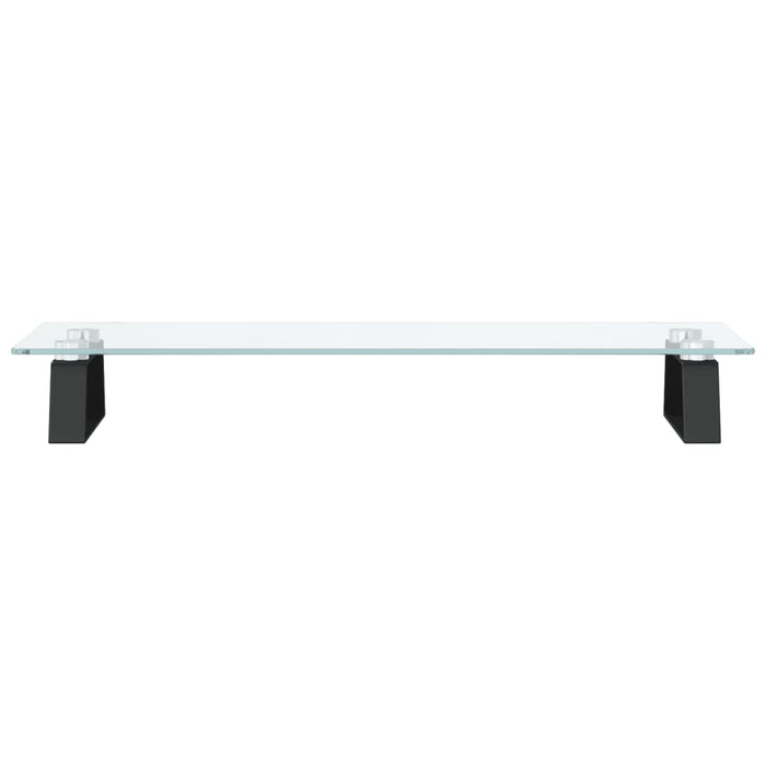 Suport de monitor, negru, 60x20x8 cm, sticlă securizată/ metal - WALTI WALTI