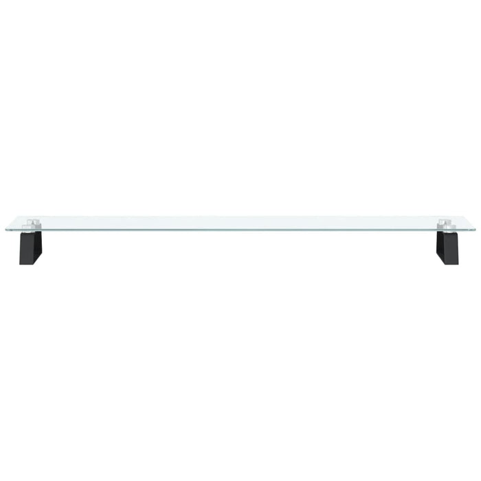 Suport de monitor, negru, 100x20x8 cm, sticlă securizată/ metal - WALTI WALTI