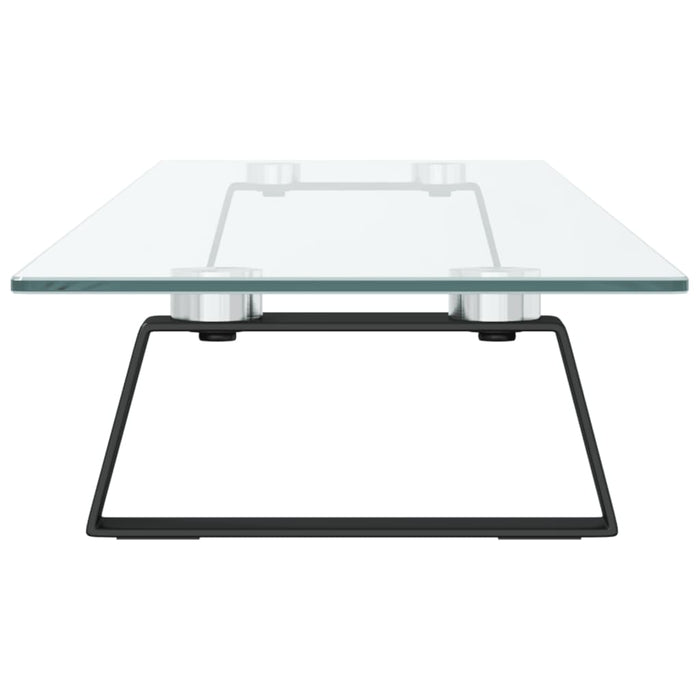 Suport de monitor, negru, 100x20x8 cm, sticlă securizată/ metal - WALTI WALTI