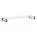 Suport de monitor, negru, 100x35x8 cm, sticlă securizată/ metal - WALTI WALTI