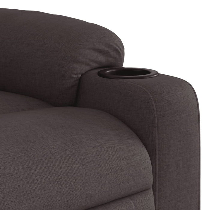 Fotoliu electric de masaj rabatabil, maro închis, textil - WALTI WALTI