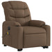 Fotoliu electric de masaj rabatabil cu ridicare, maro, textil - WALTI WALTI