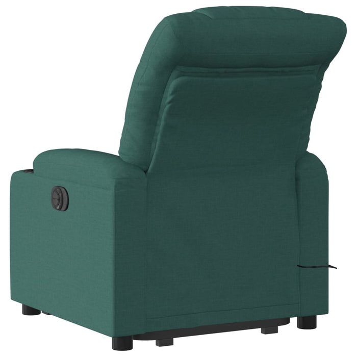 Fotoliu electric masaj rabatabil / ridicare verde închis textil WALTI