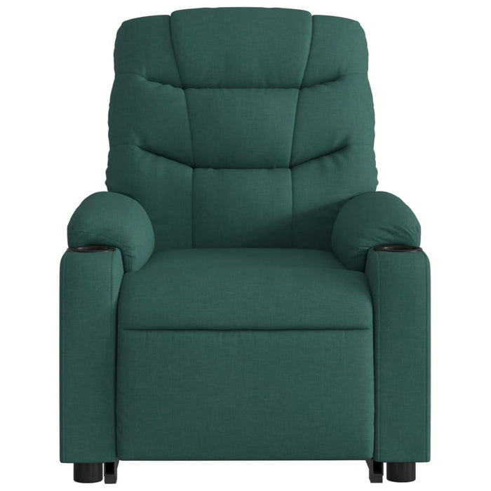 Fotoliu electric masaj rabatabil / ridicare verde închis textil WALTI