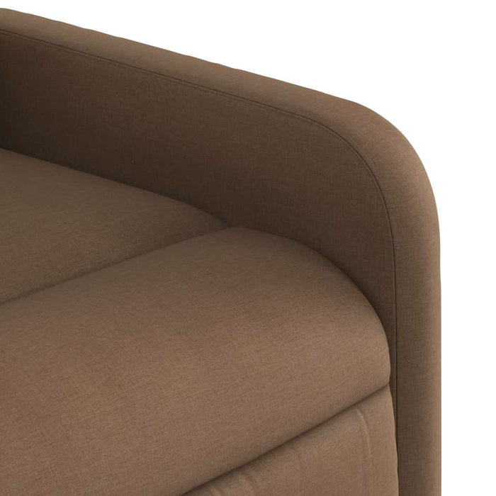 Fotoliu electric de masaj rabatabil, maro, textil WALTI
